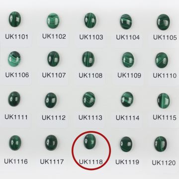 Malachit naturalny kaboszon owal 10,1mm