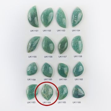 Amazonit kaboszon nieregularny 32mm