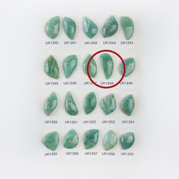 Amazonit kaboszon nieregularny 31,5mm