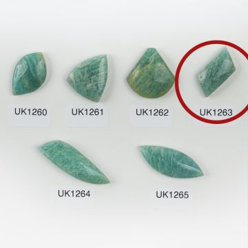 Amazonit kaboszon nieregularny 23mm