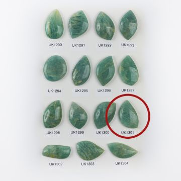 Amazonit kaboszon nieregularny 34,5mm