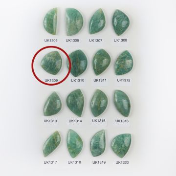 Amazonit kaboszon nieregularny 28,5mm