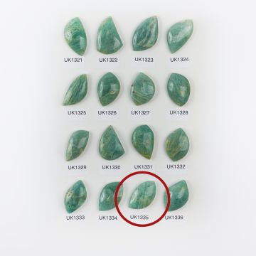 Amazonit kaboszon nieregularny 30,5mm Amazonit kaboszon nieregularny 30,5mm