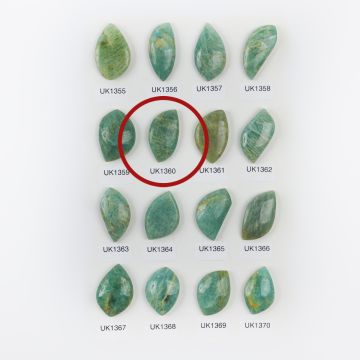 Amazonit kaboszon nieregularny 33mm