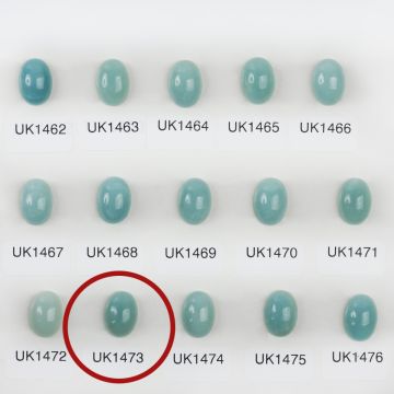 Amazonit kaboszon owal 14mm