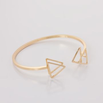 Bransoletka z mosiądzu trójkąty 16-21cm
