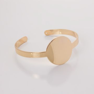 Bransoletka z mosiądzu z płaskim kołem 16-21cm