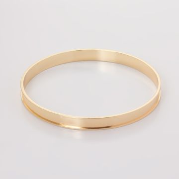 Bransoletka okrągła z rantem z mosiądzu 22cm