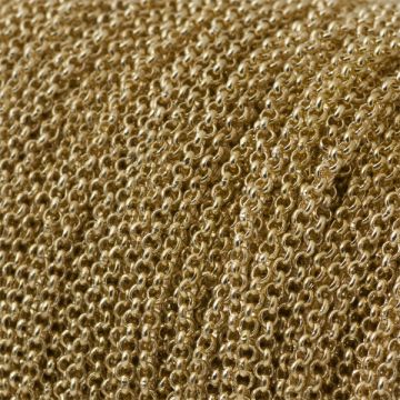 Łańcuszek rollo drobny real gold color 1,7mm