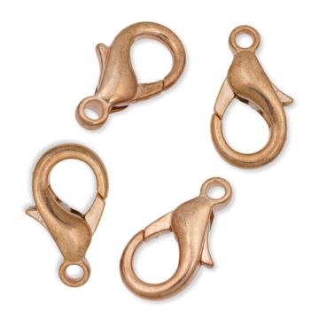 Karabińczyk 18x10mm rose gold