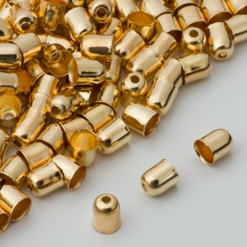 Końcówki do bransoletek naparstki z otworem 5mm