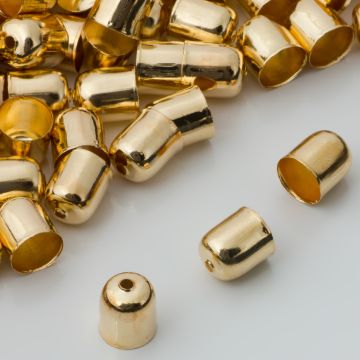 Końcówki do bransoletek naparstki z otworem 7mm