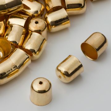 Końcówki do bransoletek naparstki z otworem 10mm