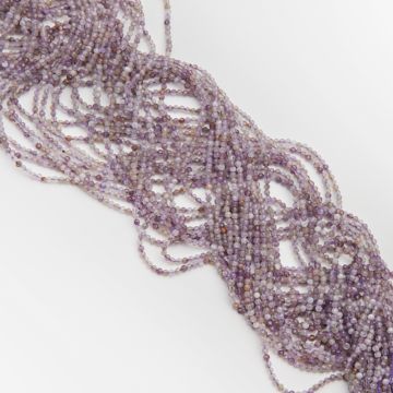 Ametyst kulki fasetowane 2,5mm