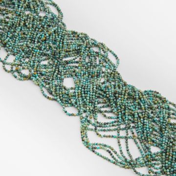 Turkus afrykański kulki fasetowane 2.5mm