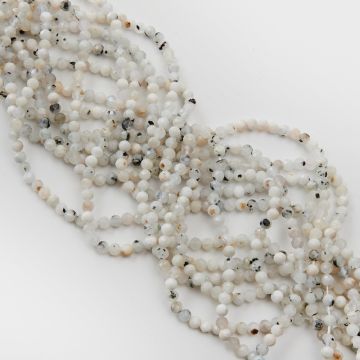 Kamień księżycowy kulki fasetowane 4,5mm