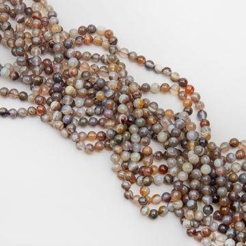 Agat botswana kulka gładka 6mm