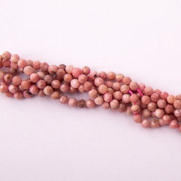 Rodonit kulka fasetowana 3mm