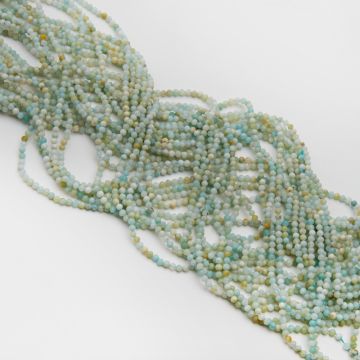 Amazonit kulka fasetowana 3mm