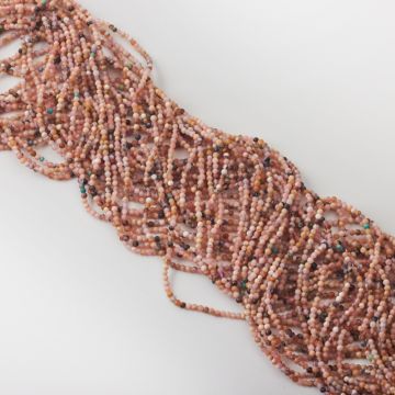 Opal różowy kulka gładka 2mm