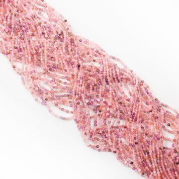 Mix kryształów górskich kulka fasetowana 2mm