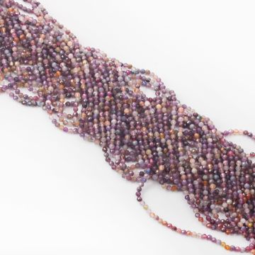 Rubin z szafirem kulka fasetowana 3mm