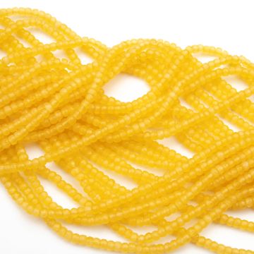 Kocie oko oponka fasetowana żółta 2x3mm