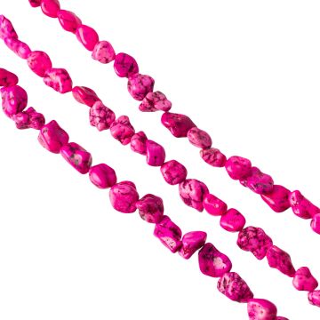 Howlit różowy nieregularne bryłki 10-20mm