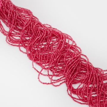 Rubin klarowany kulka fasetowana 2mm