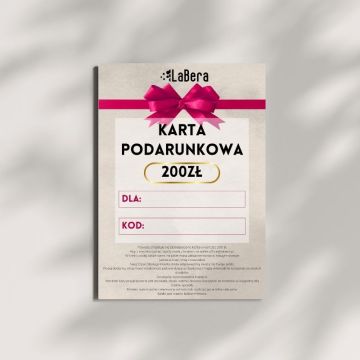 Karta podarunkowa o wartości 200 zł (PDF)