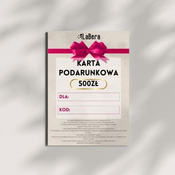 Karta podarunkowa o wartości 500 zł (PDF)