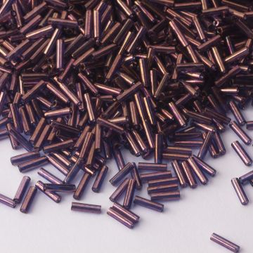 Koraliki Miyuki Bugles #2 6 mm Violet Gold Luster