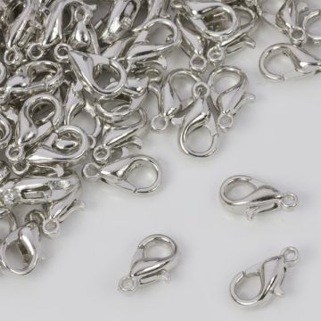 Karabińczyk w kolorze ciemnego srebra 10mm