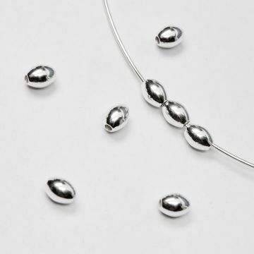 Srebrne oliwki gładkie AG925 10mm