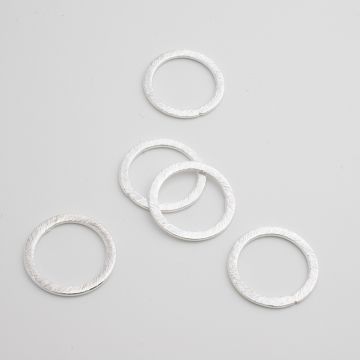 Srebrne kółko satynowe AG925 16mm