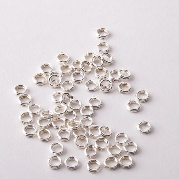 Srebrne kółeczka sprężynki AG925 4mm