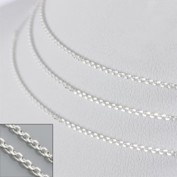 Srebrny łańcuszek simple AG925 44cm