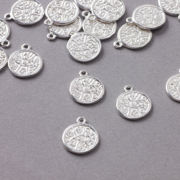 Srebrna moneta mała zawieszka 10,5mm