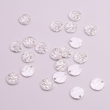 Srebrna zawieszka kółko pomarszczone AG925 srebrny 9,5mm