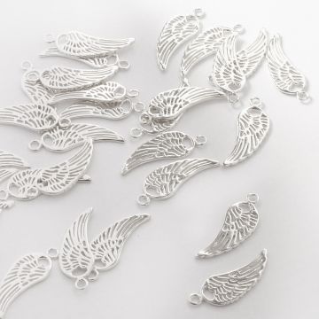 Srebrna zawieszka skrzydło anioła 25,5x9mm AG925
