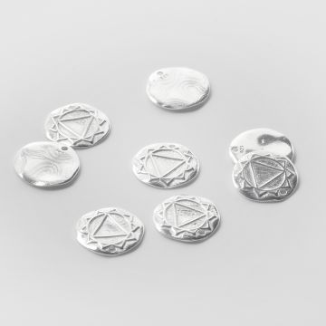 Srebrna zawieszka czakra splotu słońca AG925 14mm