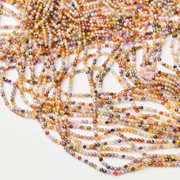 Cyrkonia kulka fasetowana multikolor 2mm