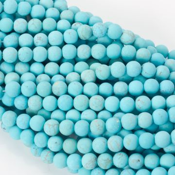 Howlit niebieski kulka matowa 8,5mm