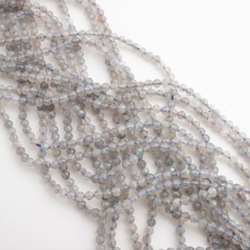 Labradoryt kulka fasetowana 3mm
