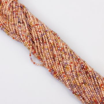 Cyrkonia kulki fasetowane multikolor 2mm