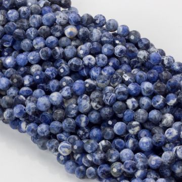 Sodalit kulka fasetowana 5,5mm