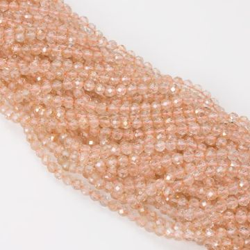 Cyrkonia beżowa kulka fasetowana 4mm Cyrkonia beżowa kulka fasetowana 4mm