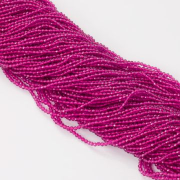 Rubin syntetyczny kulka fasetowana 2mm