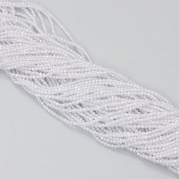 Cyrkonia kulka fasetowana biała 2mm Cyrkonia kulka fasetowana biała 2mm