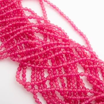 Rubin syntetyczny kulka fasetowana 3mm